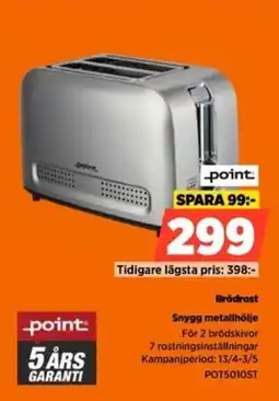 Power Brödrost Snygg metallhölje erbjuda