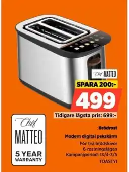 Power Brödrost modern digital pekskärm erbjuda