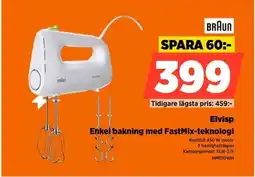 Power Braun elvisp enkel bakning med fastmix-teknologi erbjuda