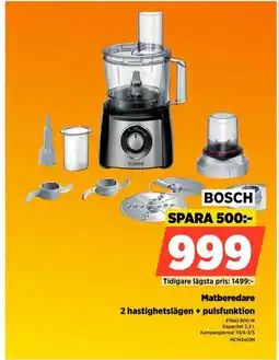 Power Matberedare 2 hastighetslägen + pulsfunktion erbjuda