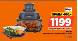 Power Airfryer Förbrukar 50 % mindre energi än ugnar erbjuda