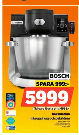 Power Köksmaskin inbyggd våg och pekskärm erbjuda