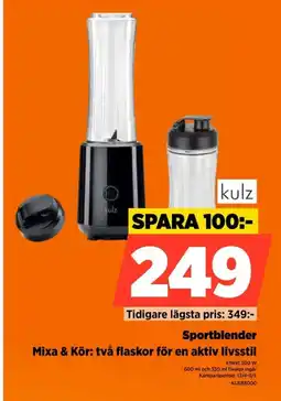 Power Sportblender Mixa & Kör: två flaskor för en aktiv livsstil erbjuda