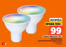 Power Conecto smart led-lampa ansluts direkt till ditt trådlösa nätverk erbjuda