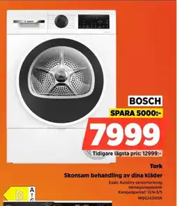 Power Bosch tork skonsam behandling av dina kläder erbjuda