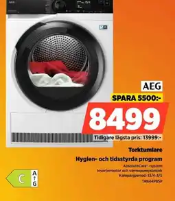 Power Aeg torktumlare hygien- och tidsstyrda program erbjuda