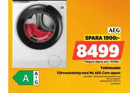 Power Tvättmaskin Fjärranslutning med My AEG Care-appen erbjuda