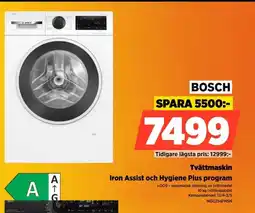 Power Bosch tvättmaskin iron assist och hygiene plus program erbjuda