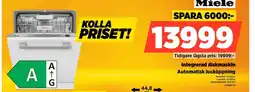 Power Miele Integrerad diskmaskin Automatisk lucköppning erbjuda
