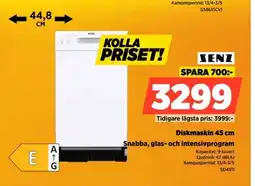 Power Senz diskmaskin snabba, glas- och intensivprogram erbjuda