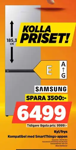 Power SAMSUNG Kyl/frys Kompatibel med SmartThings-appen erbjuda