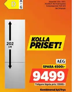 Power Kombinerad kyl/frys greenzone+ och extrachill-lådor erbjuda