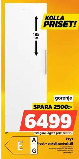 Power Frys Frost enkelt underhåll erbjuda