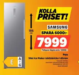 Power Frys Slim Ice Maker-isbitsbricka i dörren erbjuda