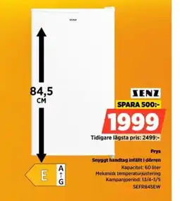 Power Senz frys snyggt handtag infällt i dörren erbjuda