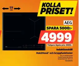 Power AEG Induktionshäll Hob2Hood® och bryggfunktioner erbjuda