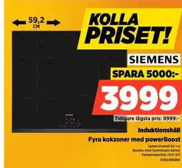 Power Induktionshäll Ramlös med fasetterade kanter erbjuda