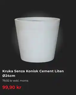 Granngården Kruka Senza Konisk Cement Liten erbjuda