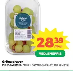 Coop Gröna druvor erbjuda