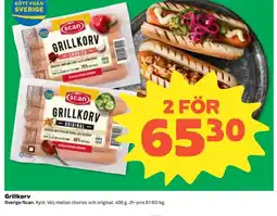 Coop Scan Grillkorv erbjuda