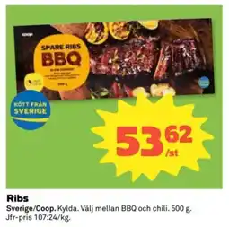 Coop Coop Ribs erbjuda