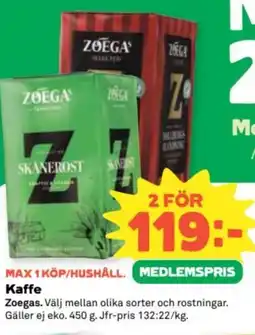 Coop Zoegas Kaffe erbjuda