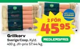 Coop Coop Grillkorv erbjuda