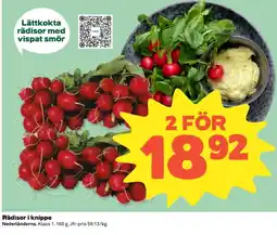 Coop Rädisor i knippe erbjuda