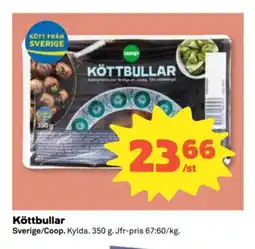 Coop Соор Köttbullar erbjuda