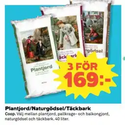 Coop Coop Plantjord/Naturgödsel/Täckbark erbjuda