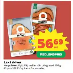 Coop Lax i skivor erbjuda