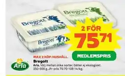Stora Coop Bregott, Medlemspris erbjuda