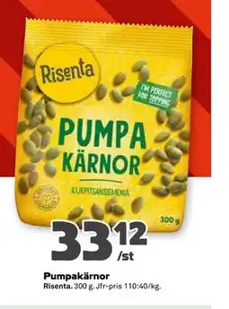 Stora Coop Pumpakärnor erbjuda