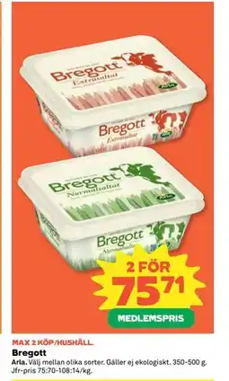 Coop Bregott, Medlemspris erbjuda