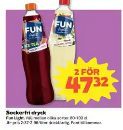 Coop Sockerfri dryck erbjuda