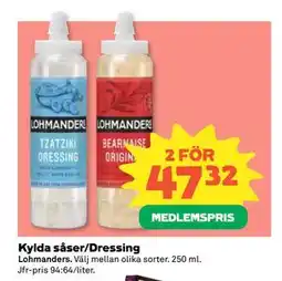 Coop Kylda såser/Dressing, Medlemspris erbjuda