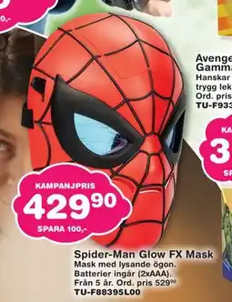 Lekextra Spider-Man Glow FX Mask erbjuda