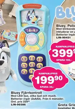 Lekextra Bluey Fjärrkontroll erbjuda