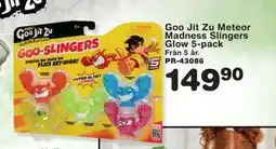 Lekextra Goo Jit Zu Meteor Madness Slingers Glow 5-pack erbjuda