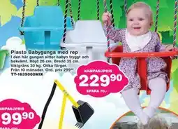 Lekextra Plasto Babygunga med rep erbjuda