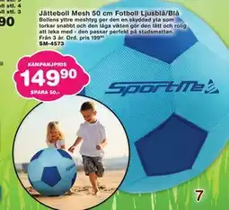 Lekextra Jätteboll Mesh 50 cm Fotboll Ljusblå/Blå erbjuda
