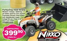 Lekextra Fyrhjuling med förare erbjuda