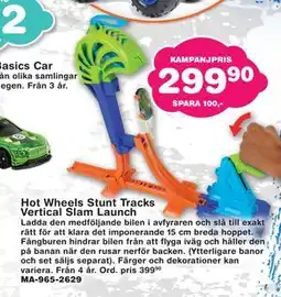 Lekextra Hot Wheels Stunt Tracks Vertical Slam Launch erbjuda