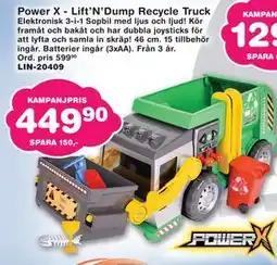 Lekextra Power X - Lift’N’Dump Recycle Truck erbjuda