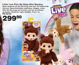 Lekextra Little Live Pets My Baby Mini Monkey erbjuda