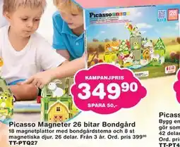 Lekextra Picasso Magneter 26 bitar Bondgård erbjuda