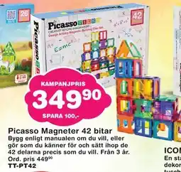 Lekextra Picasso Magneter 42 bitar erbjuda