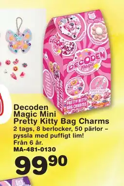 Lekextra Decoden Magic Mini Pretty Kitty Bag Charms erbjuda