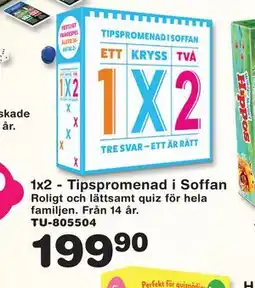 Lekextra 1x2 - Tipspromenad i Soffan erbjuda