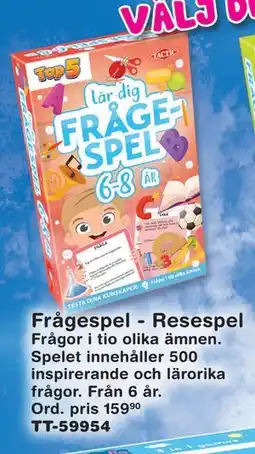 Lekextra Frågespel - Resespel erbjuda